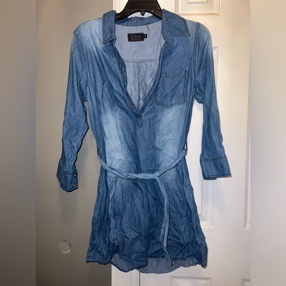 Ci Sono denim dress